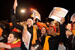 Feest met  de Postcode Loterij (foto Roy Beusker)