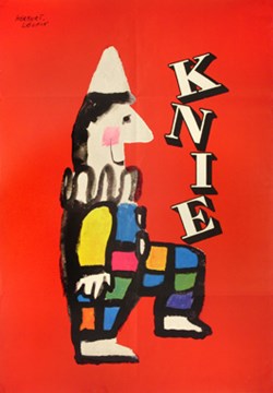 Een van de tentoongestelde posters.