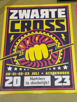 Poster Zwarte Cross